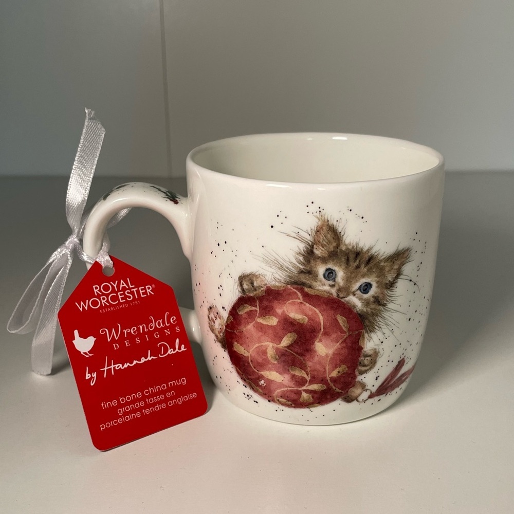Royal Worcester Wrendale Designs Cat Mug - Cream